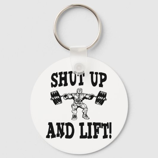 停止して重量挙げを上げる キーホルダー (正面)