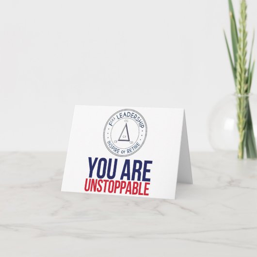 停止できないノートカードです カード (正面)