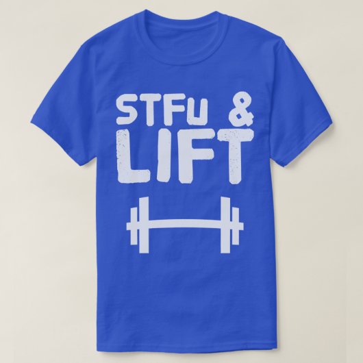 停止とリフト Tシャツ (デザイン正面)
