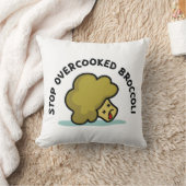 停止によって調理し過ぎられるブロッコリー クッション (ブランケット)