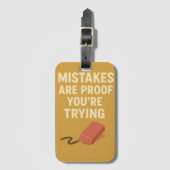 停止不可能なドライブ ラゲッジタグ (正面縦)