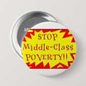 停止中流階級の窮乏 缶バッジ (正面&裏面)
