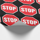 停止交通標識 ラッピングペーパー (角)