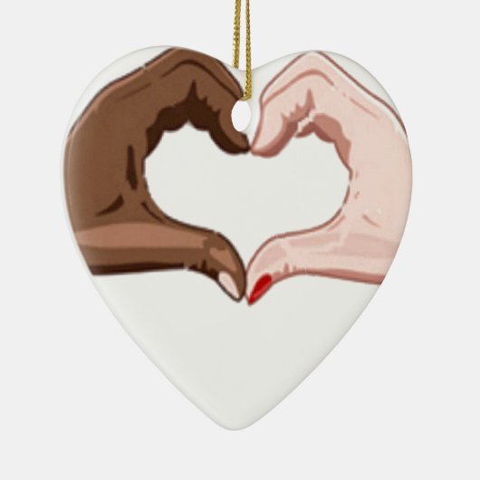 停止人種的優越感 セラミックオーナメント (右)