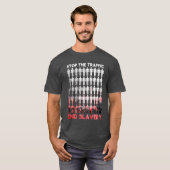 停止人間の売買 Tシャツ (正面フル)