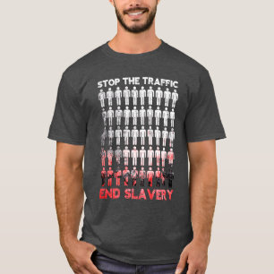 停止人間の売買 Tシャツ