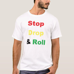 停止低下およびロール Tシャツ