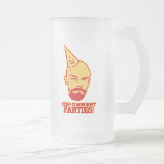 停止共産党のビールのジョッキ フロストグラスビールジョッキ (右)