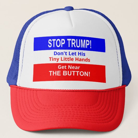 停止切札の小さく小さい手のトラック運転手の帽子 キャップ (正面)