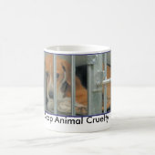 停止動物の残酷のマグ コーヒーマグカップ (中央)