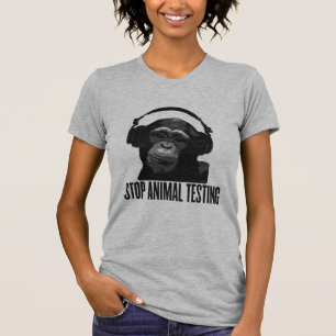 停止動物試験 Tシャツ