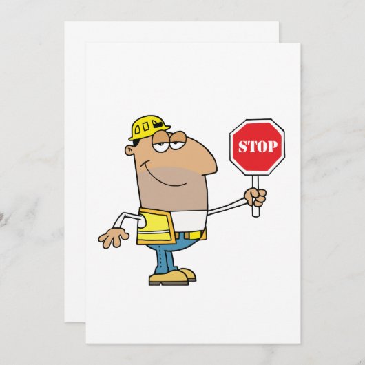 停止印を持つ人 招待状 (正面/裏面)