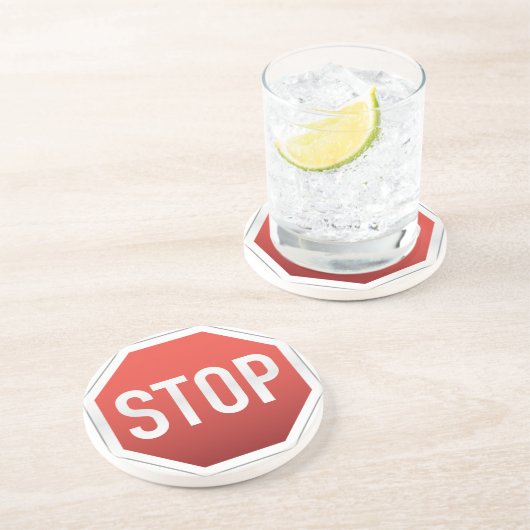 停止印 コースター (側面)