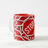 停止印 ツートーンマグカップ (正面左)