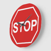 停止印 ラージ壁時計 (傾斜)