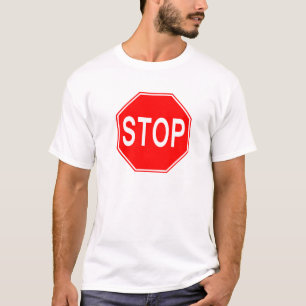 停止印- Tシャツ