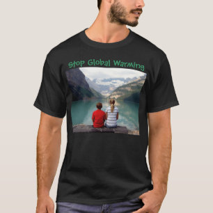 停止地球温暖化 Tシャツ