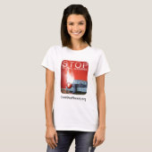 停止地球温暖化 Tシャツ (正面フル)