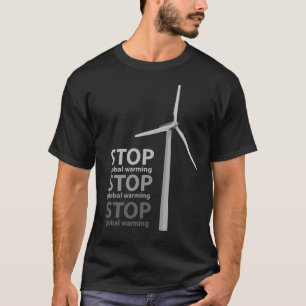 停止地球温暖化 Tシャツ