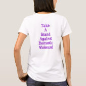 停止家庭内暴力 Tシャツ (裏面)