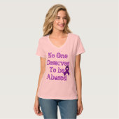 停止家庭内暴力 Tシャツ (正面フル)