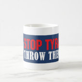 停止専制政治のマグ コーヒーマグカップ (中央)