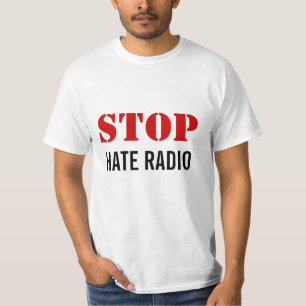 停止憎悪のラジオ Tシャツ