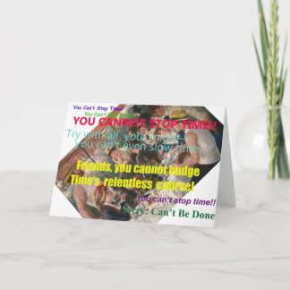 停止時間できません! バースデー・カード カード