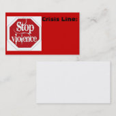 停止暴力の名刺 名刺 (正面/裏面)