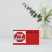 停止暴力の名刺 名刺 (スタンド正面)