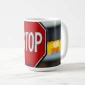 停止標識 コーヒーマグカップ (正面右)