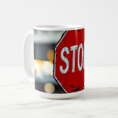 停止標識 コーヒーマグカップ (正面左)