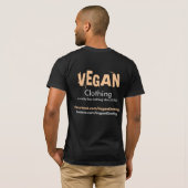 Ⓥ 停止殺害動物 Tシャツ (裏面フル)