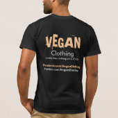Ⓥ 停止殺害動物 Tシャツ (裏面)