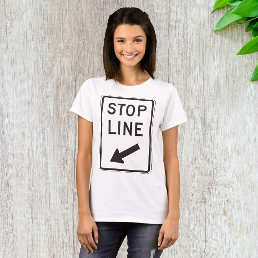 停止線道路標識 Tシャツ
