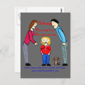 停止親の疎外の郵便はがき ポストカード (正面/裏面)