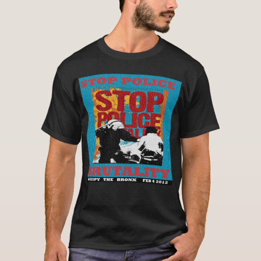 停止警察による残酷な行為は、ブロンクスのフライヤ2012年を占めます Tシャツ (正面)