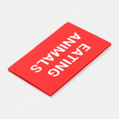 停止食べ物動物 ポストイット (アングル)