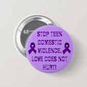 停止10代のな家庭内暴力… 缶バッジ (正面&裏面)