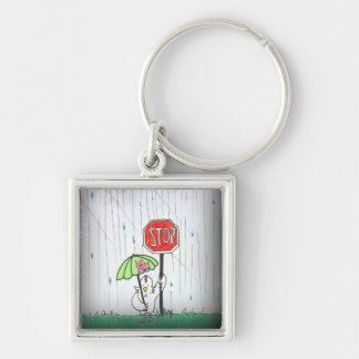 停止 キーホルダー