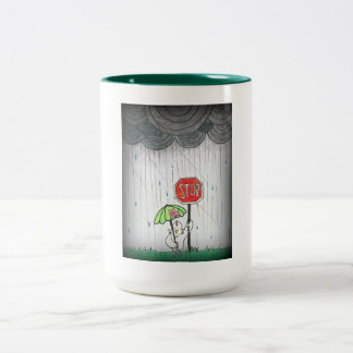 停止 ツートーンマグカップ