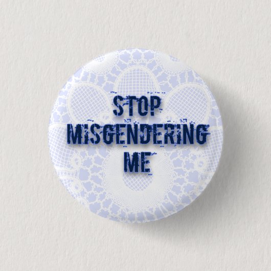 停止 缶バッジ (正面)