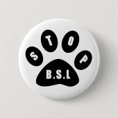 停止BSL Pin 缶バッジ (正面)