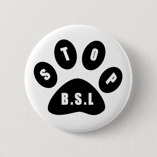 停止BSL Pin 缶バッジ (正面)