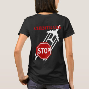 停止Chemtrailsの暗闇のTシャツ Tシャツ