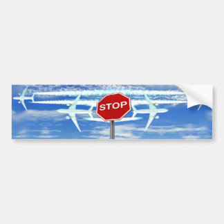 停止Chemtrails バンパーステッカー