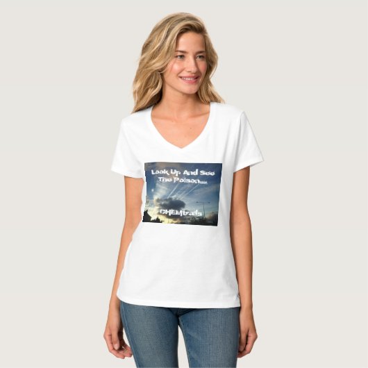 停止CHEMtrails Tシャツ (正面フル)