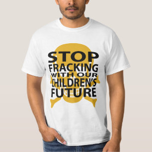 停止Frackingのアンチfracking Tシャツ