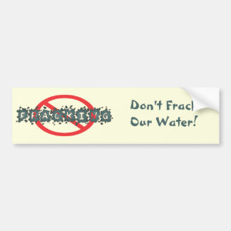 停止Frackingのバンパーステッカー バンパーステッカー
