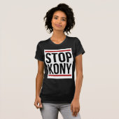 "停止Kony"のTシャツ(ティー)および帽子 Tシャツ (正面フル)